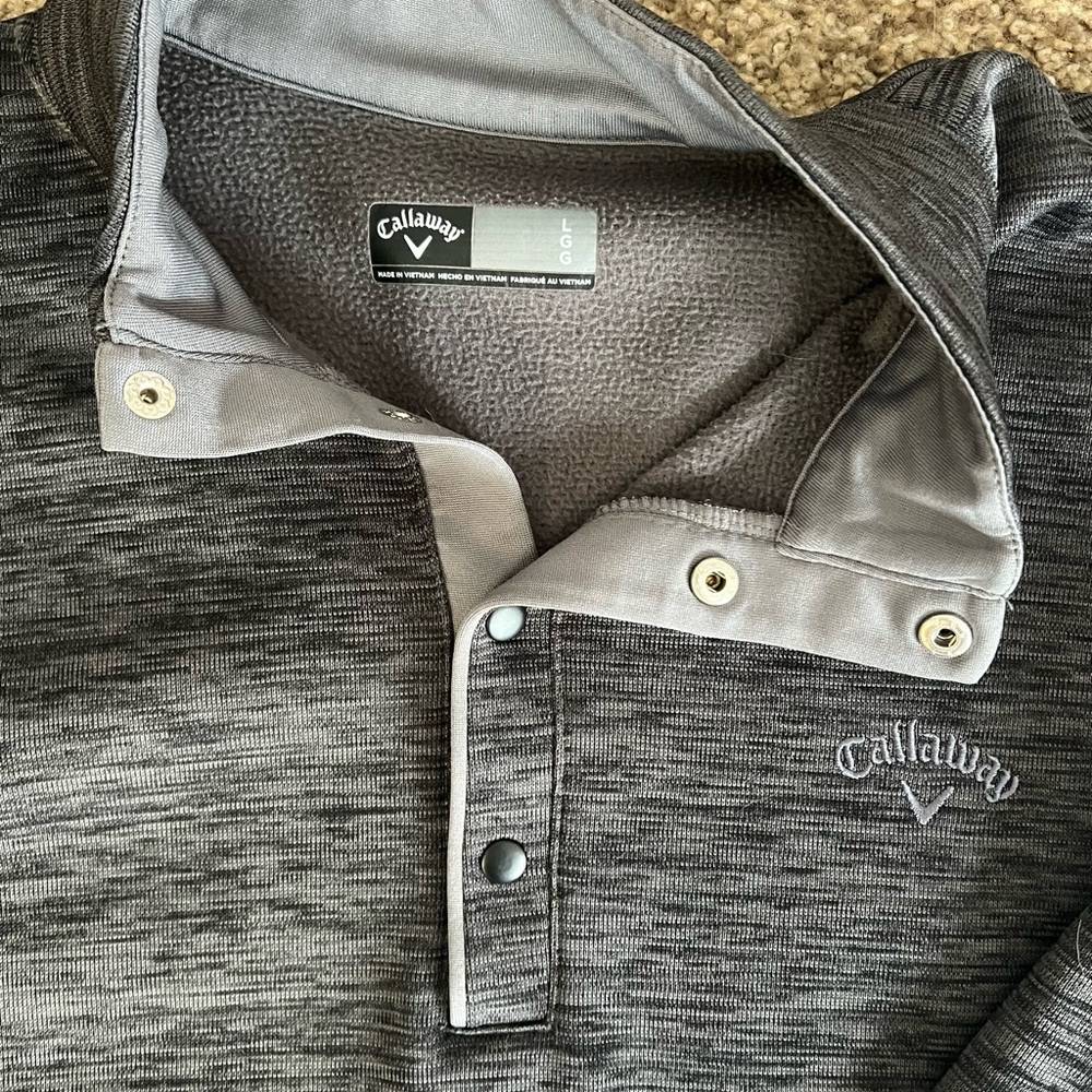 Callaway Gray Men’s Quarter Snap Pullover